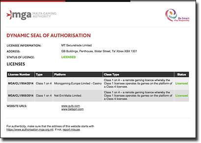 MGA accreditation - Class 1 and 4 license