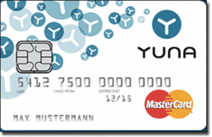 Paysafecard YUNA card for pre-paid casino deposits