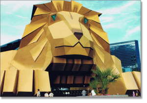 MGM Grand Lion Mouth Entrance